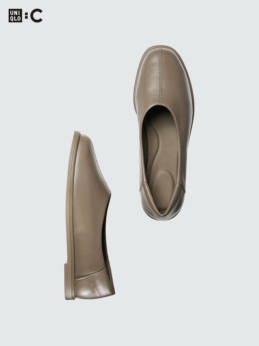 出所：ユニクロ公式　スクエアフラットシューズ