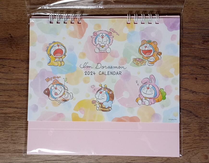 出所：筆者撮影（ダイソー、卓上カレンダー（I'm Doraemon））