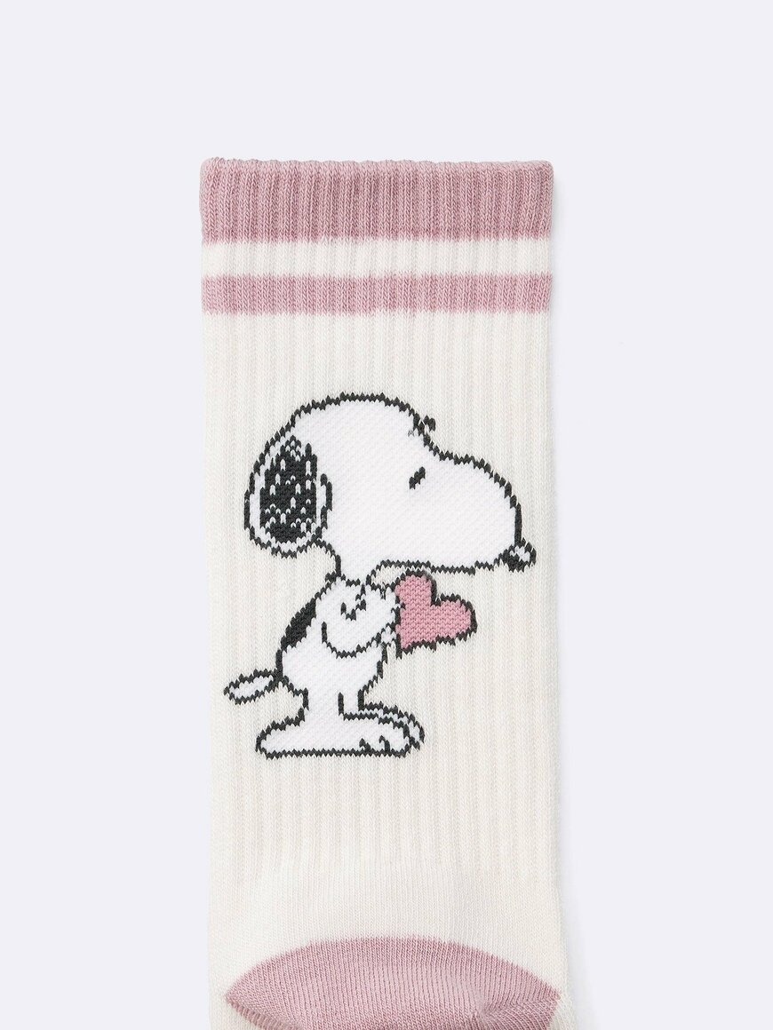 出所:GU公式 ソックス Peanuts 2 30 NATURAL