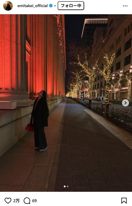 出所：武井咲のInstagram（@emitakei_official） 参照日：2026年2月16日