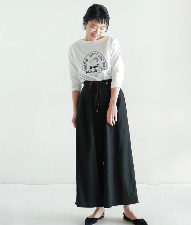 NOMBRE IMPAIR - プリペラコットン ロープベルトパンツ ¥17,280（税込）