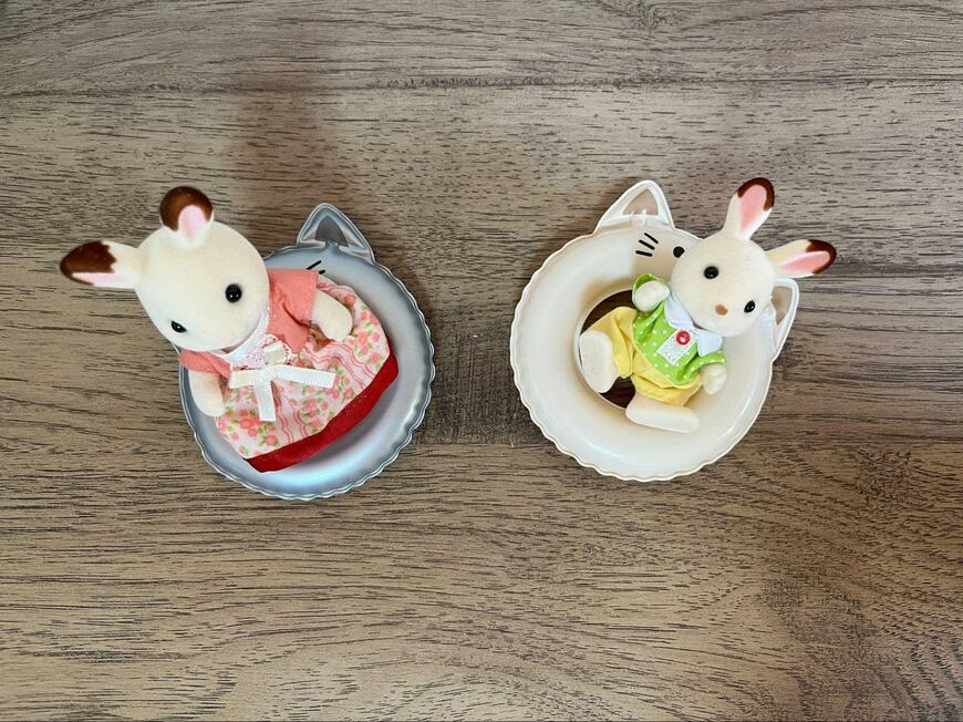 筆者撮影（セリア、ミニ浮き輪ネコ）