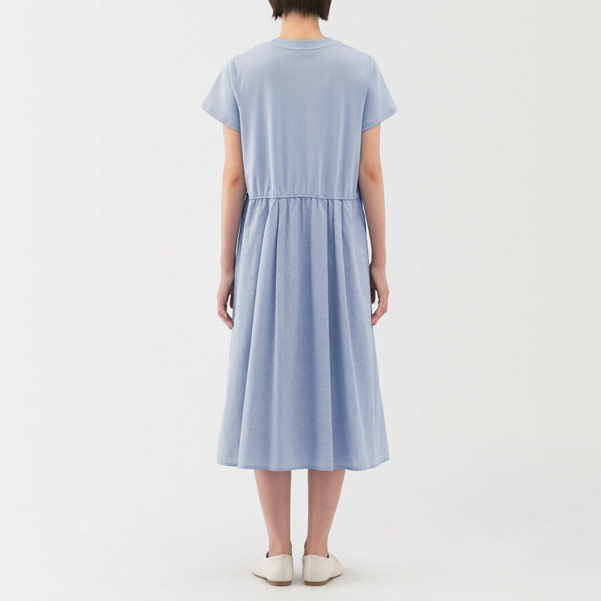 出所：無印良品公式　婦人　涼感　半袖ワンピース