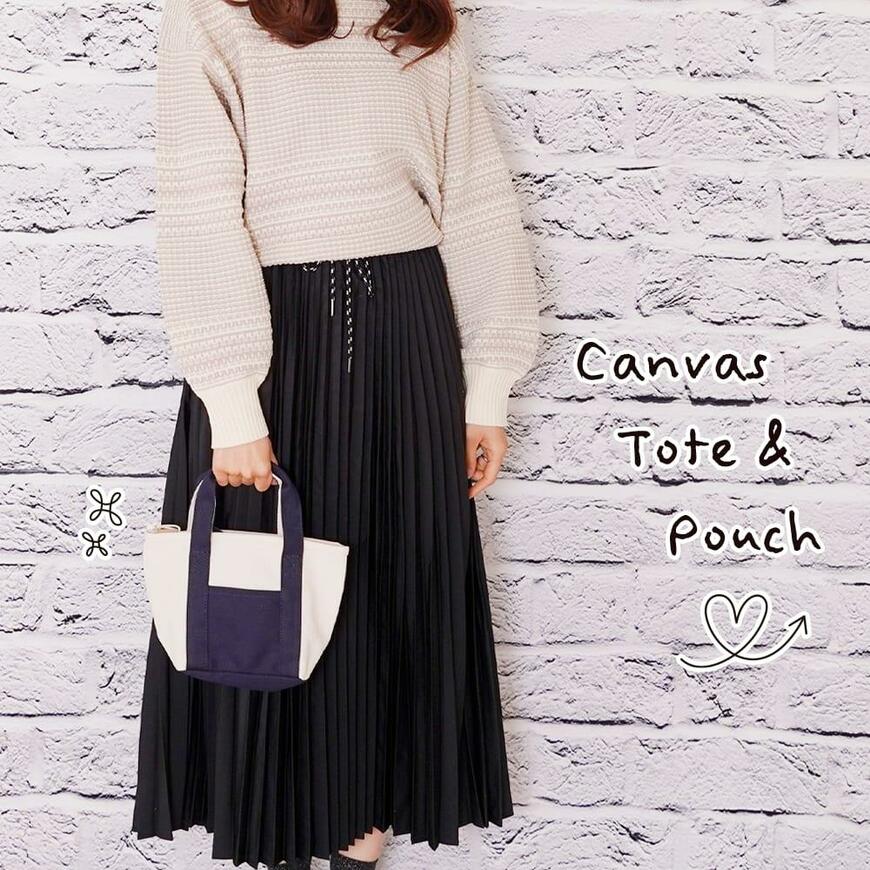 ワークマン、キャンバストートS＆ポーチSセット画像