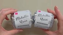 ダイソーの「あみつけネット」でおしゃれなミニバッグが完成。メタリックヤーンで作る立体小物のアイデア