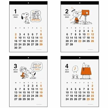 スヌーピー公式ショップで人気】『2023年カレンダー』限定の純金