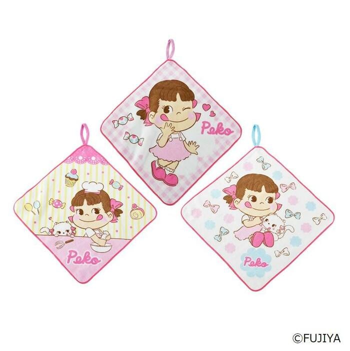 キュートペコ ループタオル3枚組