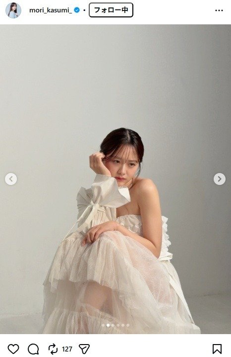 出所：森香澄のInstagram（＠mori_kasumi_） 参照日：2026年1月15日