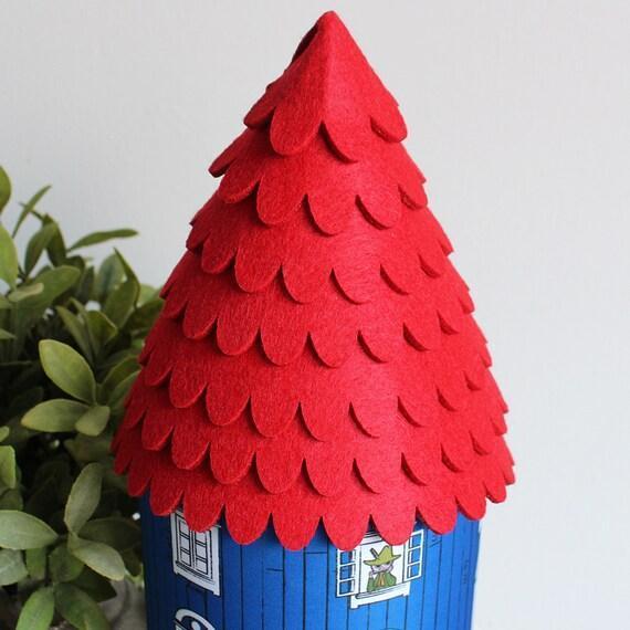 出所：ニトリ公式通販ニトリネット ムーミンハウス テーブルランプ(レッド)