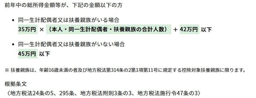 出所：東京都主税局「個人住民税」