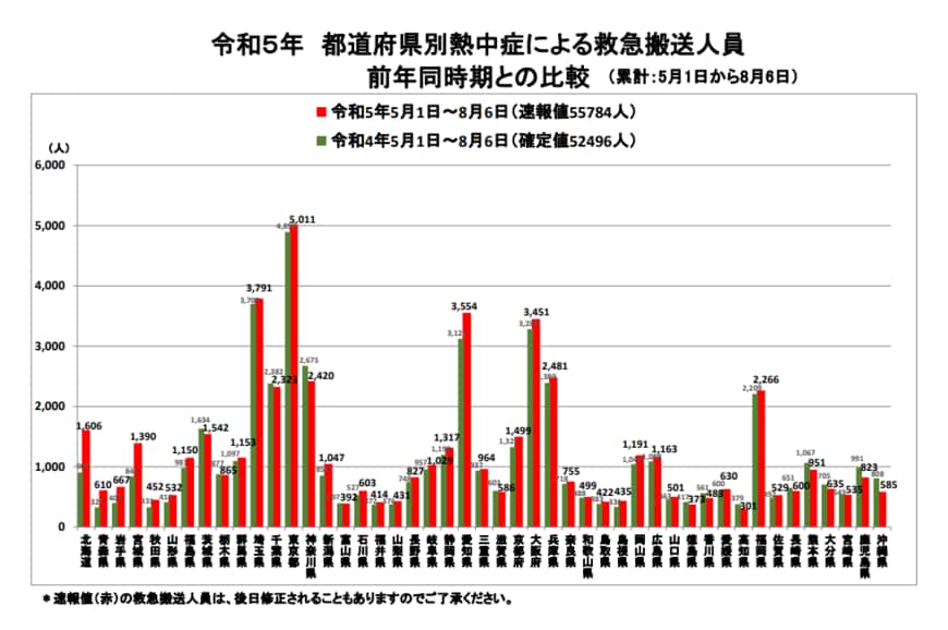 出所：総務省消防庁「熱中症情報」