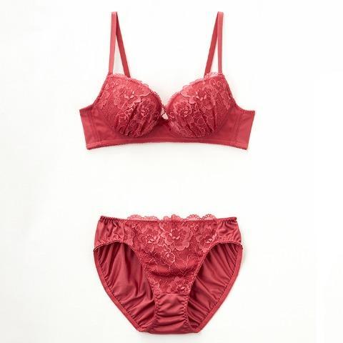 出所：しまむら公式オンラインストア レディース　ノンワイヤーブラジャー+ショーツ　3点セット【2024福袋】