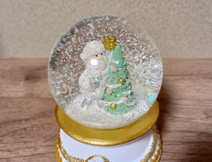 出所：筆者撮影（ダイソー、LEDスノーボール（ホワイト））