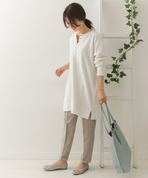 URBAN RESEARCH DOORS - リバイバル裏毛ヘンリーネックチュニック ¥8,640（税込）