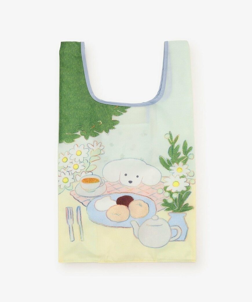 アフタヌーンティー公式　ポケッタブルバッグ／総柄／てらおかなつみ