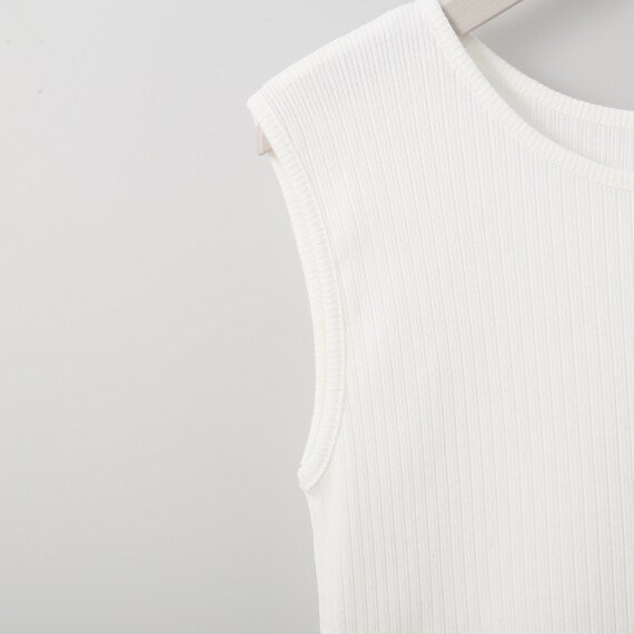 ニトリ公式　ベーシックリブタンクトップ