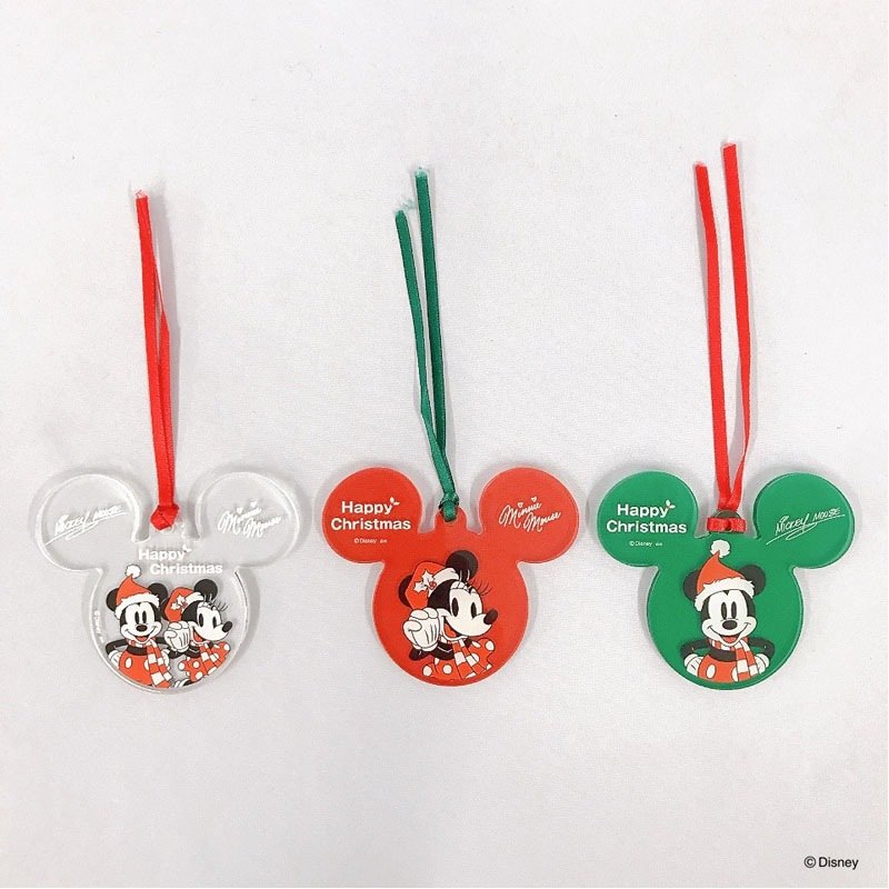 ディズニー／クリスマス　アクリルオーナメント　３Ｐ