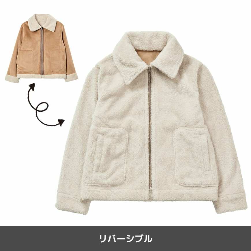 レディース防風ベロアB3タイプジャケット