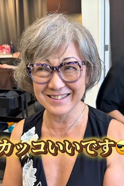 若々しくかっこいいショートヘアの完成