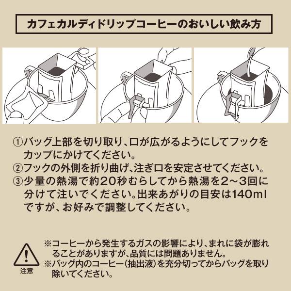 カップにお湯を注ぐだけのドリップコーヒー