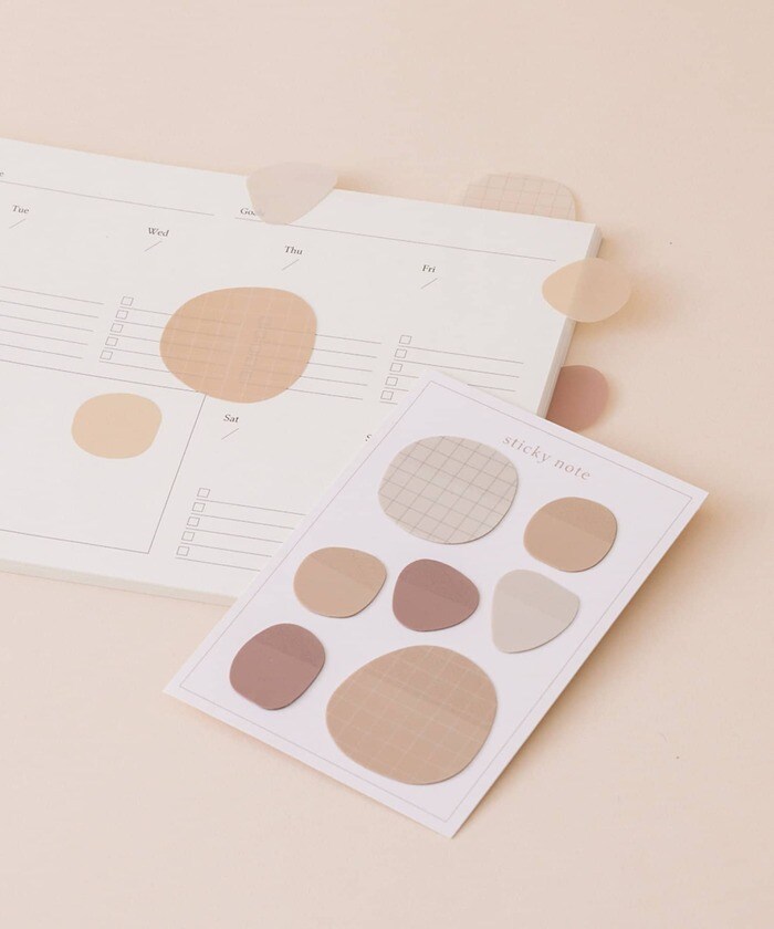 カラーデザインとフォルムがおしゃれなワンポイントふせん