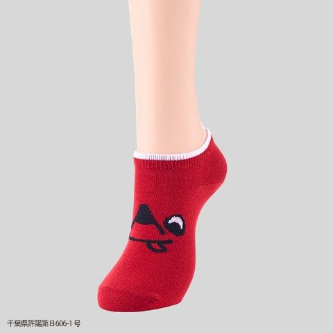 千葉県のご当地キャラ「チーバくん」の靴下