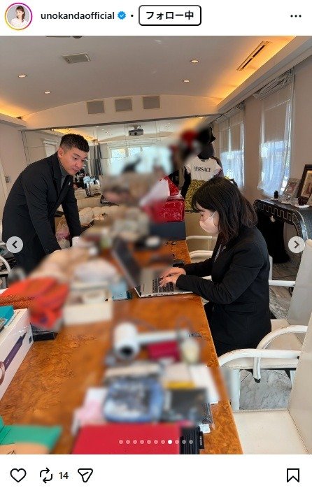 出所：神田うののInstagram（@unokandaofficial）　参照日：2026年1月30日