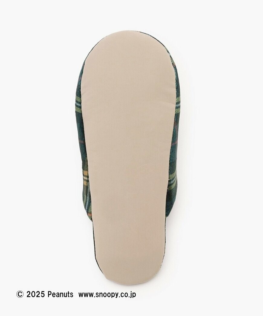 出所：アフタヌーンティー公式　ルームシューズ/PEANUTS（グリーン）