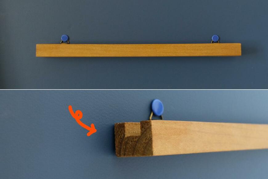 筆者撮影（セリア　インテリア ウォールバー）