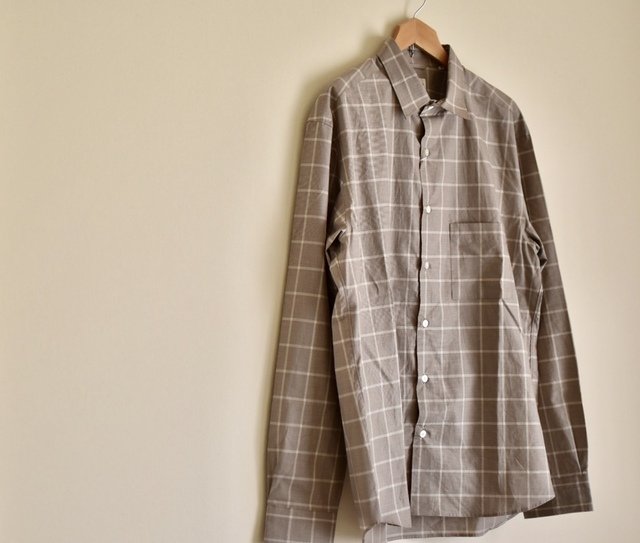 Manual Alphabet - CHECK BASIC REGULAR COLLAR SHIRT ¥12,744（税込）