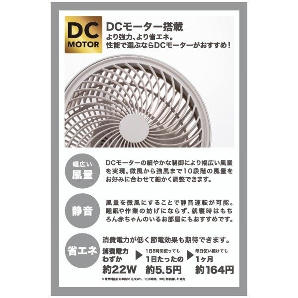出所：株式会社ドン・キホーテ　360°首振り大風量DCサーキュレーター