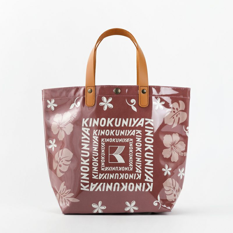 紀ノ国屋「モンステラ柄クリア帆布バッグ」