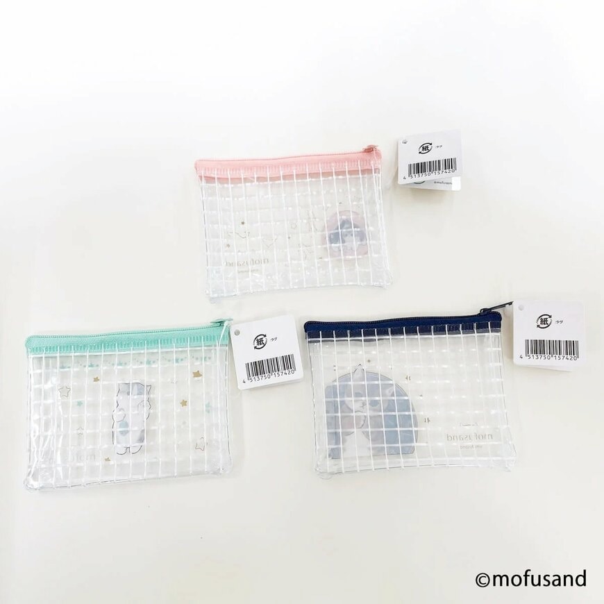 ワッツ公式 mofusand ミニメッシュポーチ