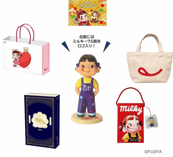 特別なのは2種類の福袋どちらにも共通で入っている「ミニレトロペコちゃん人形」の存在