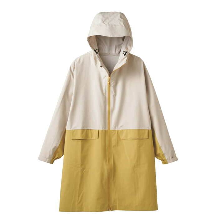 レディースバイカラーレインコート