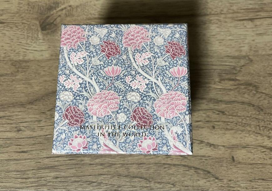 筆者撮影（セリア、ペーパーボックス キューブ 小 マスターピースコレクション/WM）