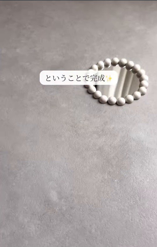 完成した北欧風ミラー