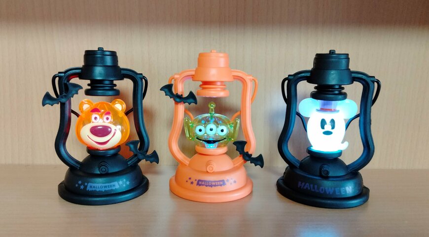 筆者撮影（セリア、ハロウィンランタン/ロッツォ・セリア、ハロウィンランタン/エイリアン・セリア、ランタン/ミッキーマウス）