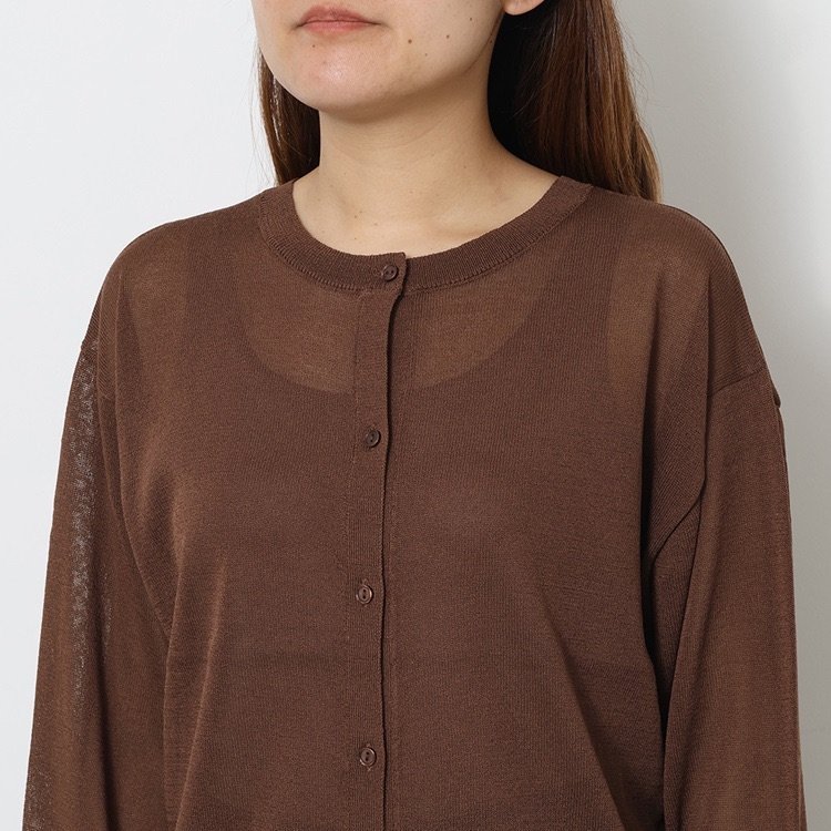 出所：KEYUCA（ケユカ）公式通販サイト　前後2WAYシアーニットカーディガン