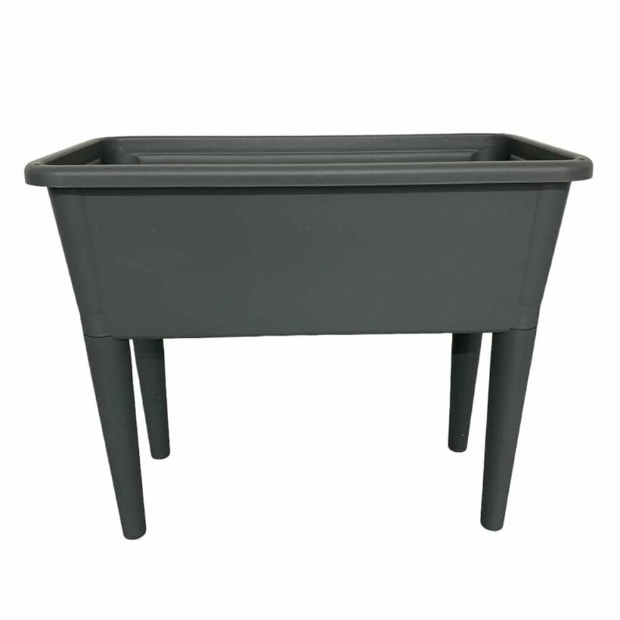 出所：コメリ公式　Breezy Green 脚付きプランター760型　グレー