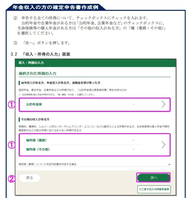 出所：国税庁「確定申告書作成コーナー」