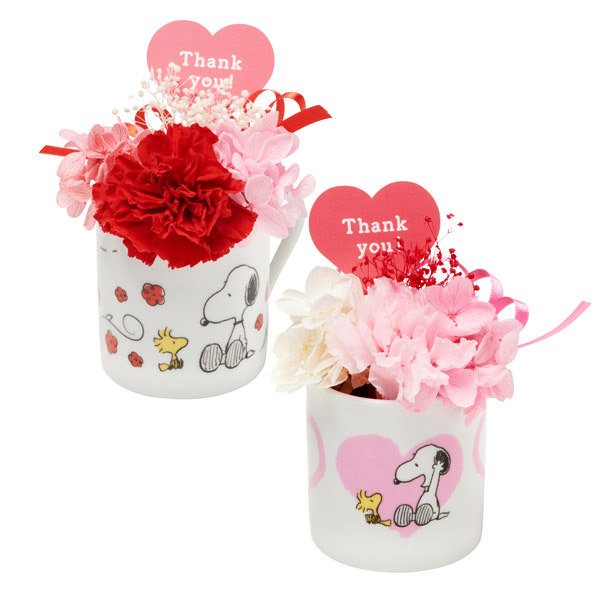 出所：スヌーピーグッズ公式通販サイト スヌーピー フラワーミニカップ (Thank you)