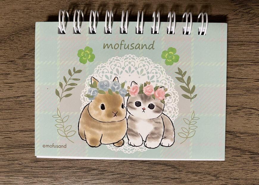 セリア、mofusand リングメモ帳（横型） 全3種画像