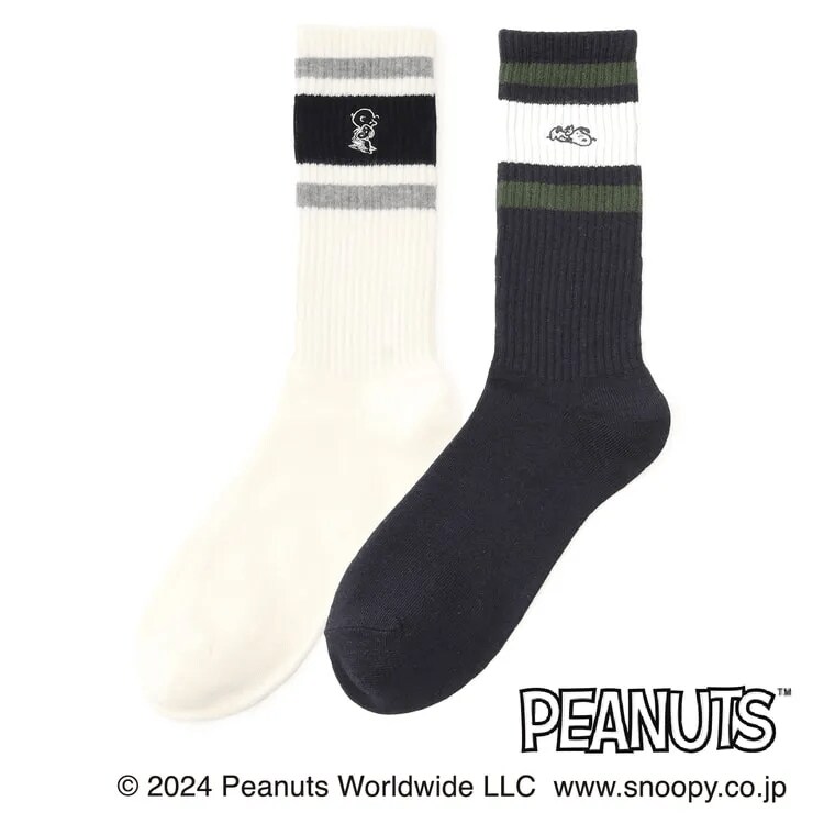 スヌーピーソックスM寸2足組
