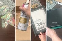 4児ママが100均グッズでDIYしたら……ゴールド×立体感の〈高見えおしゃれアート〉がすごい！