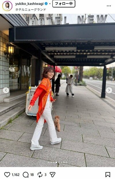 柏木由紀子のInstagram投稿