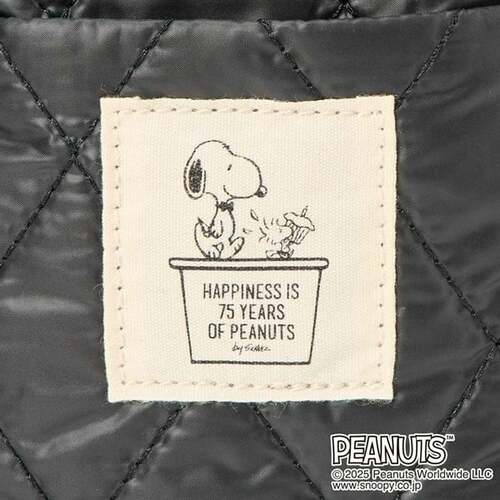 ピーナッツ75周年 キルトSD付縦型ポーチ