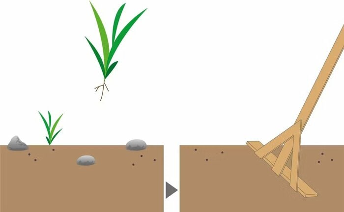 雑草が飛び出しにくいよう高密度に作られています