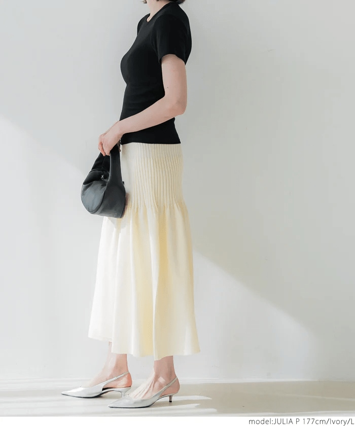 coca スポンディッシュニットスカート