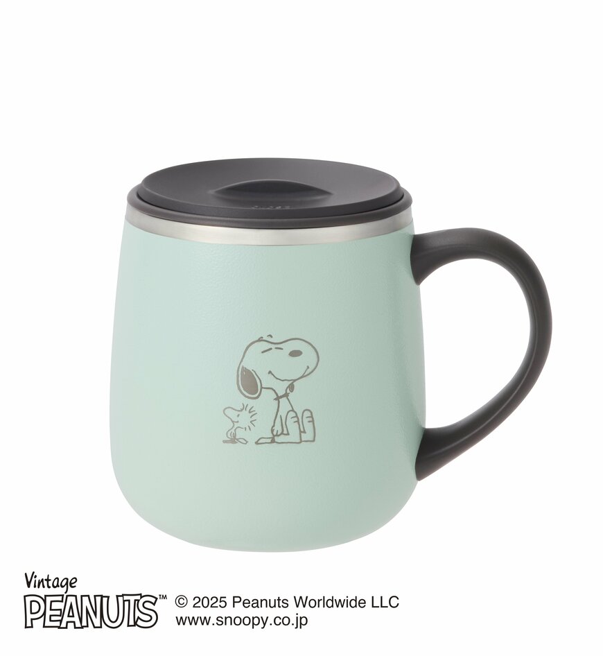 出所：BRUNO株式会社　PEANUTS 蓋つきステンレスマグshort